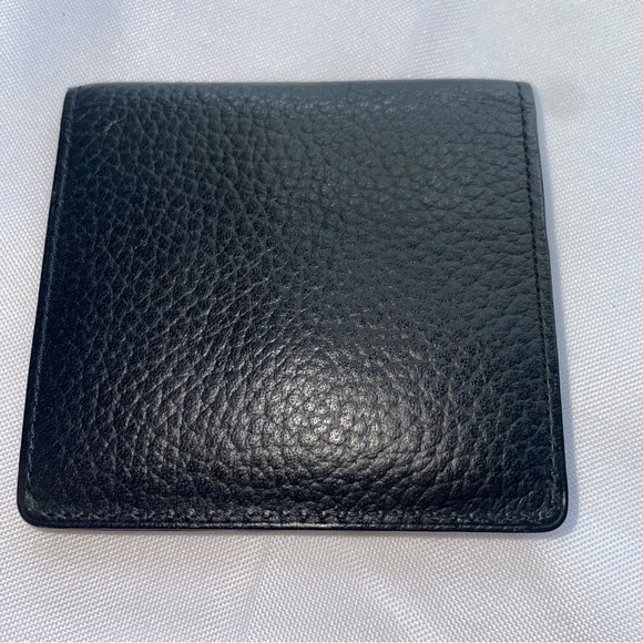 BURBERRYS SMALL COIN CASE POUCH LONDON LEATHER AUTHENTIC VINTAGE BLACK LEATHER - Picture 5 of 7